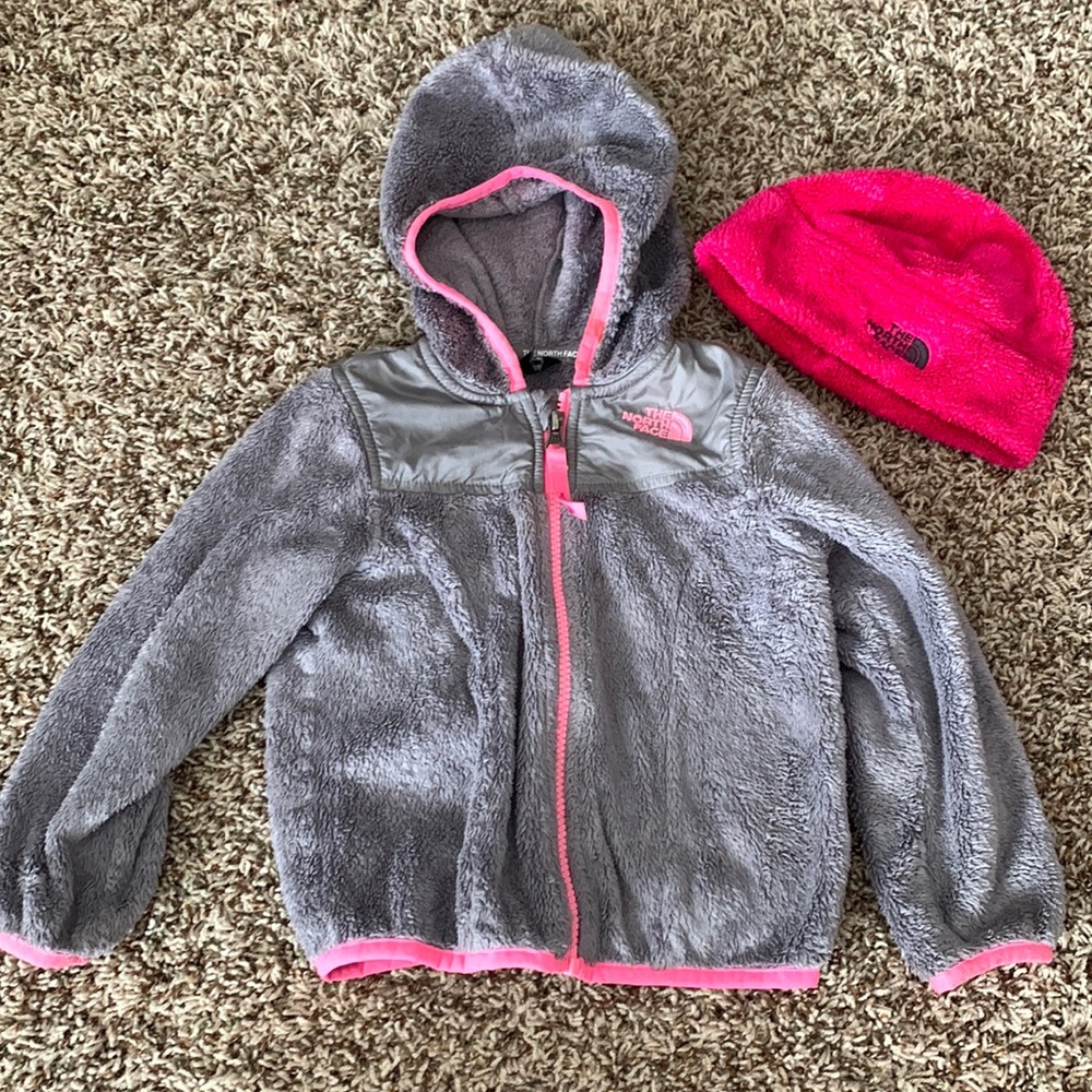 The North Face Fleece Jacket w/ hat!
